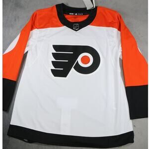 Philadelphia Flyers Hockey Jersey Away Mens 52 NHL Color White Adidas Primegreen